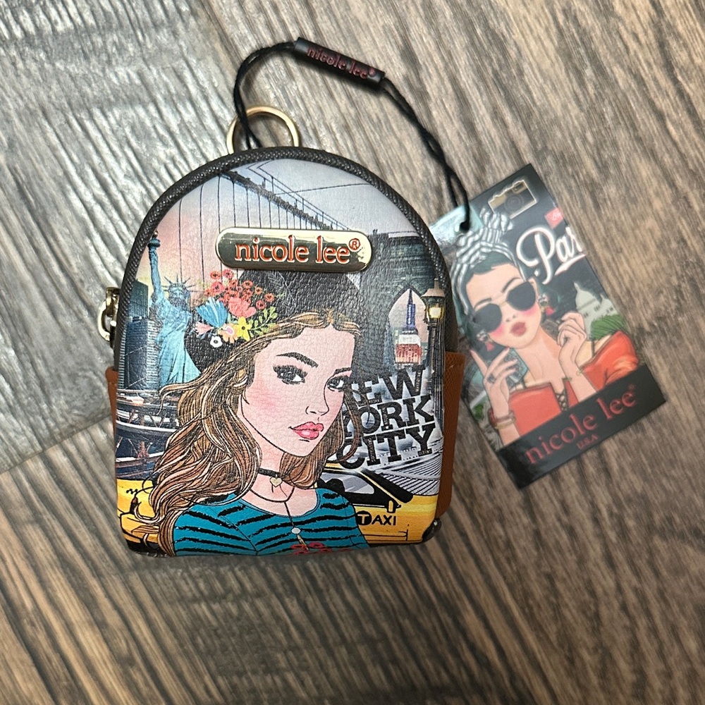 Nicole Lee Mini Key Chain Bag